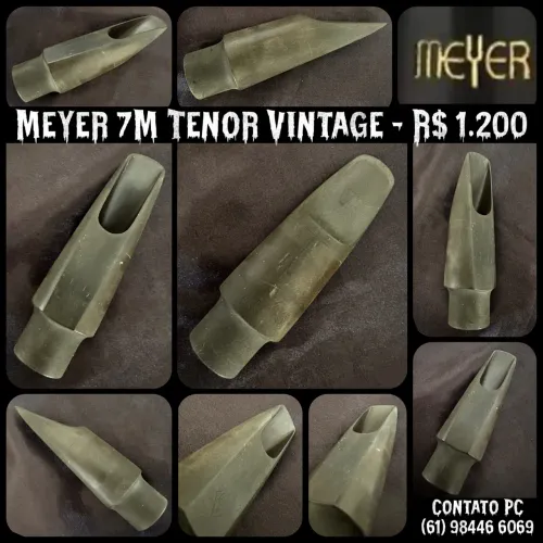 ? Boquilha para Sax Tenor Meyer Medium Chamber - Vintage Original