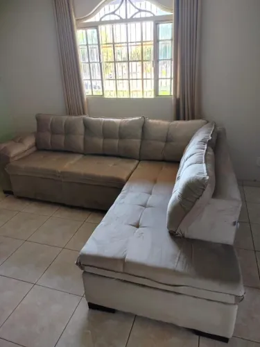 Sofá De Canto Confortável Ideal Para sua Sala