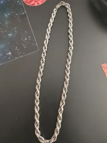 Cordão Corrente Traçada Aço masculino 