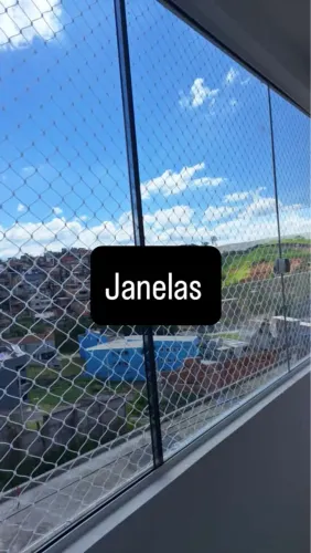 Rede de proteção para janelas