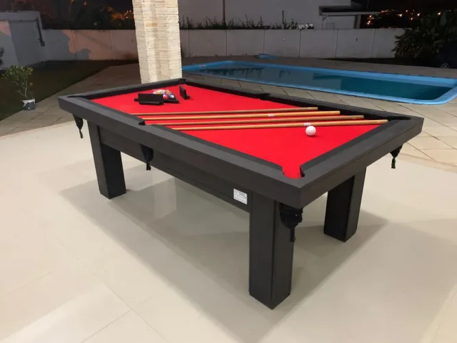 Mesa de Bilhar Cor Preta Modelo CPO3457