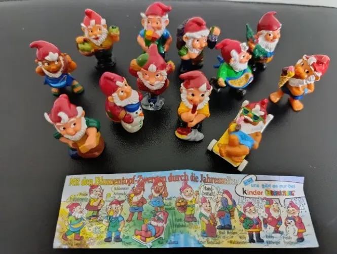 Coleção Completa Kinder Ovo Gnomos 4 Estações
