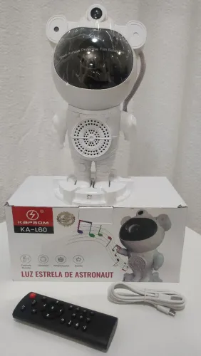Projetor Astronauta caixa de som e Estrelas e Galáxias - KA-L60