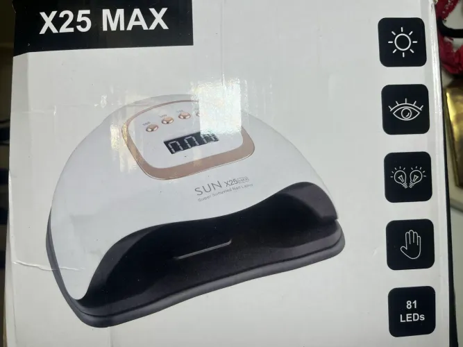 Cabine LED UV 88W para Unhas em Gel - Lâmpada SUN X25 Max com LCD e Sensor Automático