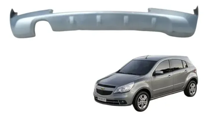 Spoiler Parachoque Traseiro Chevrolet Agile 2010 Detalhe