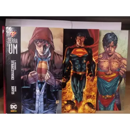 superman terra um 3 vols completo dc comics panini raridade batman liga doomedhqs