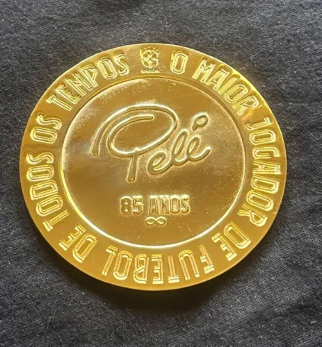 medalhao do PELE o maior jogador de todos os tempos