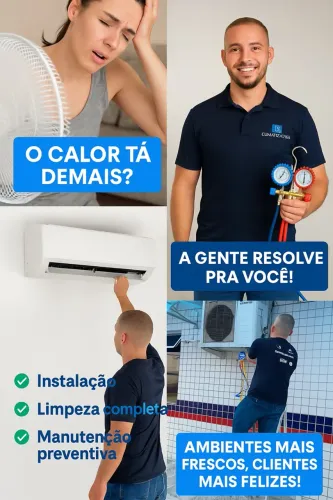 Instalação e manutenção de ar condicionado 