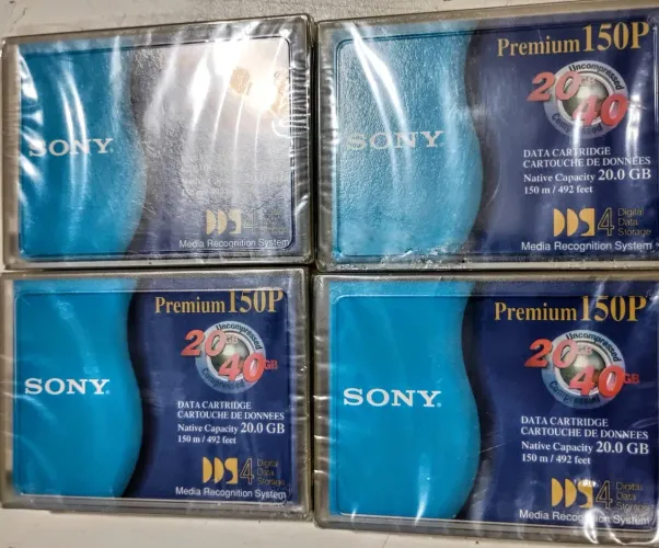 Fita dds4 Sony Lacradas. Lote. Relíquia.