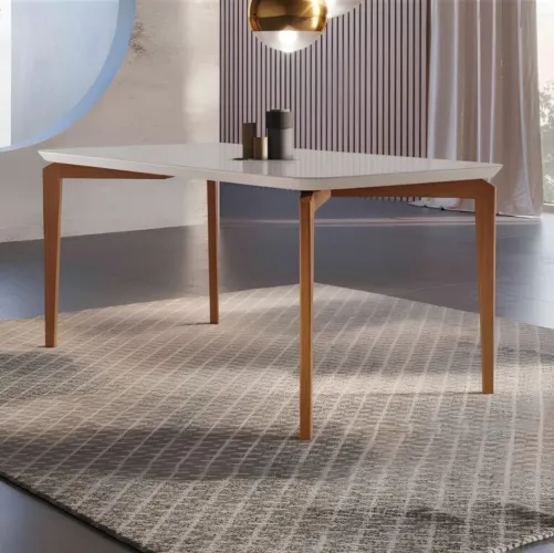 MESA DE JANTAR PARA SEIS LUGARES BASE EM MADEIRA MACIÇA SUPER QUALIDADE!! IEUTT