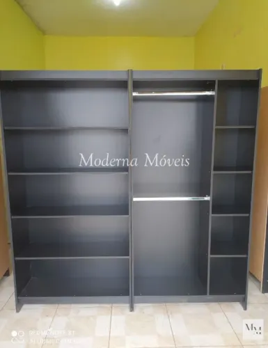 Prateleira + Cabideiro Duplo com Colmeia Lateral - MDF Preto