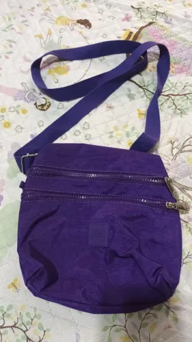 Bolsa Transversal/Ombro Roxa 22x22 NOVA