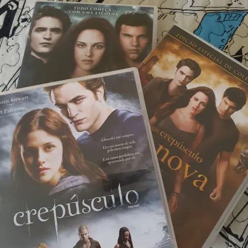 Kit DVDs A Saga Crepúsculo, Twilight, Lua Nova e Eclipse