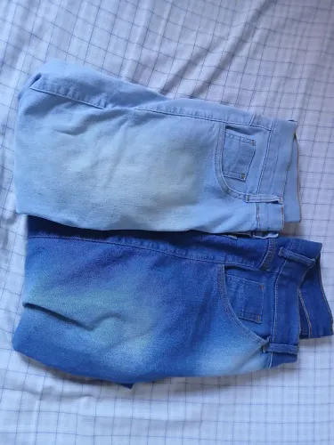 2 calças jeans masculina skinny - em bom estado de uso