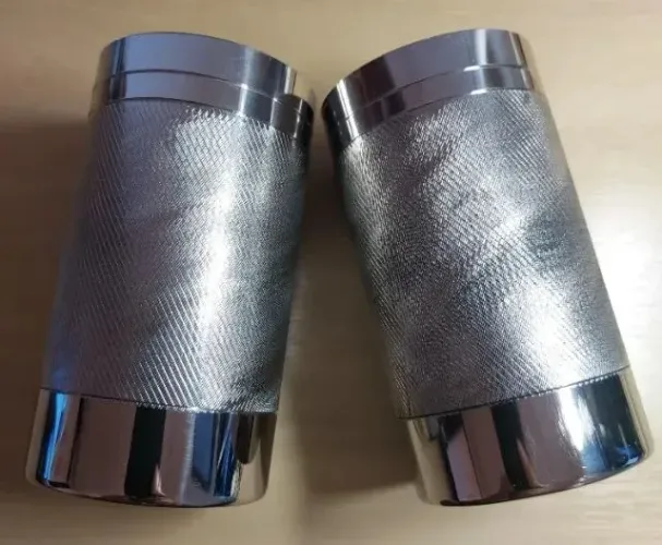 2 copos cuia terere inox recartilhado frisado