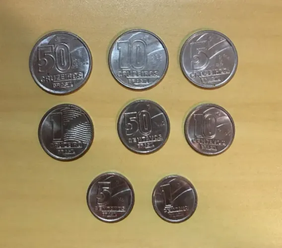 Coleção Moedas Brasil - Cruzeiro: De 1989 a 1993