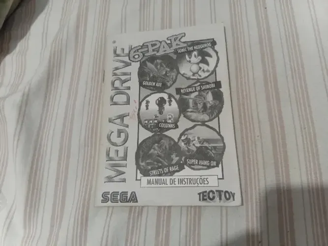 Manual 6 Pak Mega Drive Original