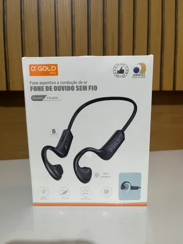 Fone de Ouvido Bluetooth Esportivo Condução de Ar Corrida Academia- Novo