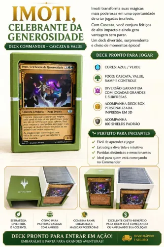 Deck Commander p/ iniciantes - Imoti, Celebrante da Generosidade - Magic The Gathering