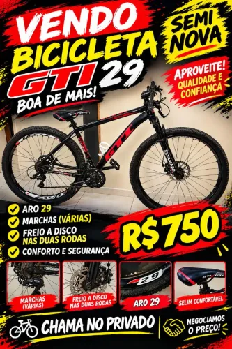 Bicicleta aro 29 GTI