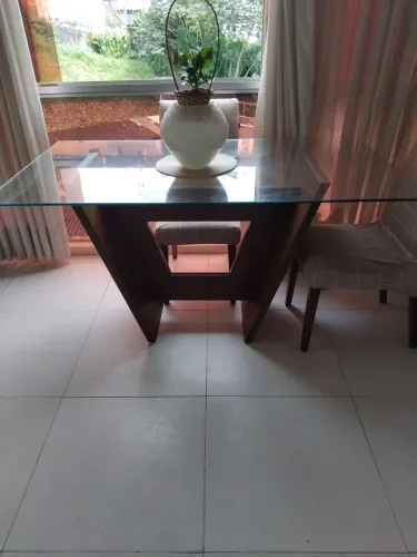 Mesa Tampo de Vidro 1.90 ×90 Valor . 800.00
