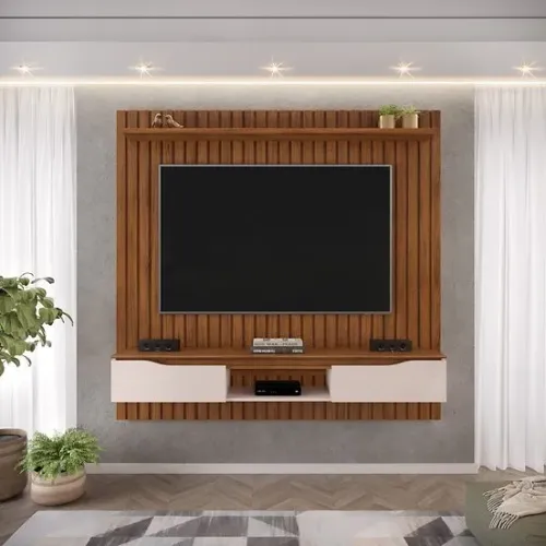 Painel para TV até 65' Ripado Isac - Entrega/Montagem Grátis Fortaleza