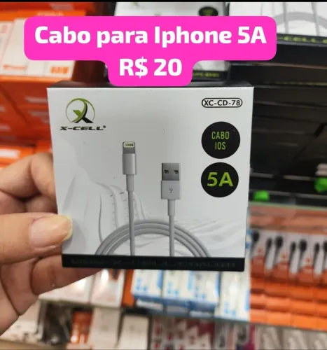 Cabo para iPhone 5A R$ 20
