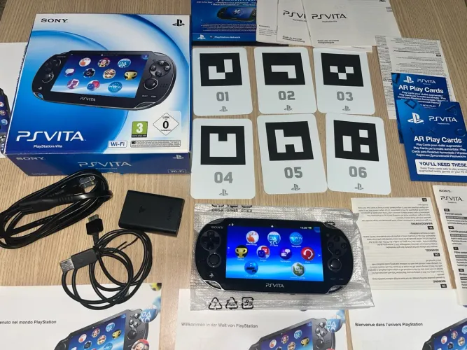 Ps Vita Oled Completo na Caixa