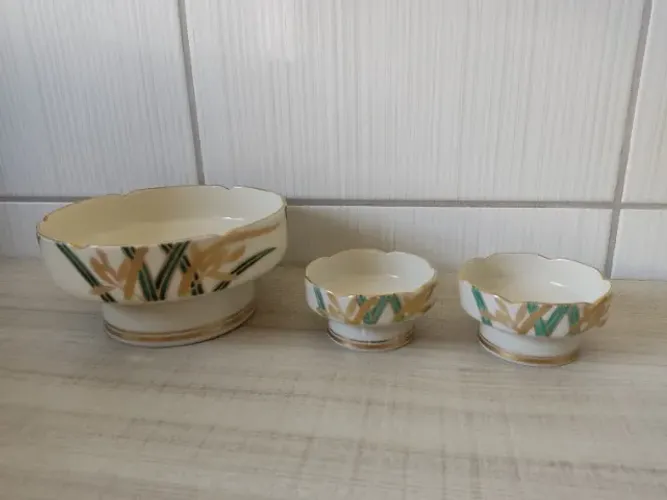Kit 3 Vasos Porcelana Oratorio Ou Ikebana Japonês Orquidea  