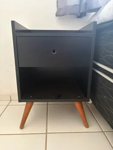CRIADO MUDO PRETO EM MDF