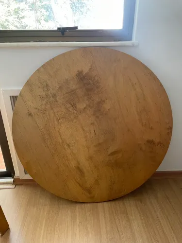 Tampo de madeira para mesa de jantar