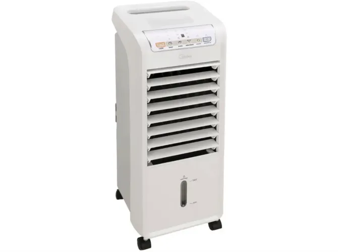 climatizador de ar frio midea cor branco e cinza - 110v