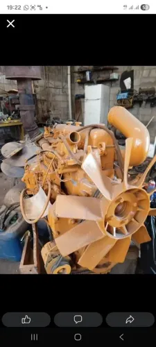Motor scania funcionando para máquina 