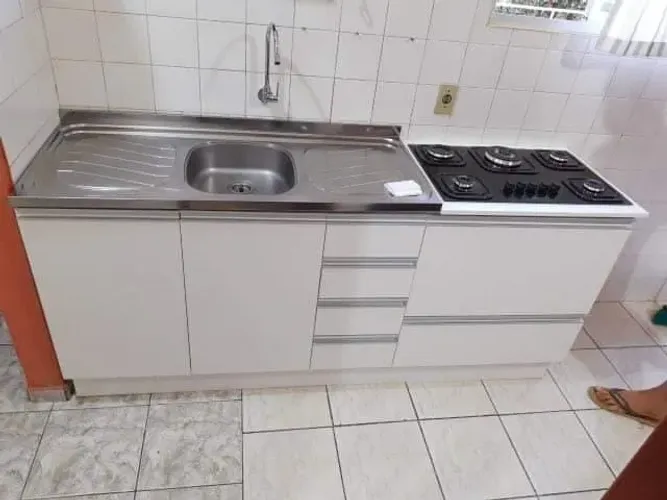 BALCÃO DE PIA COM ESPAÇO PARA COOKTOP 100% MDF DIRETO DE FABRICA 