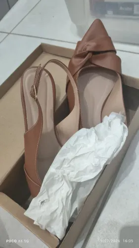 Sapato mocassim marrom novo