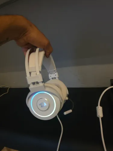 Headset Gamer Redragon Lamia 2 Lunar White RGB