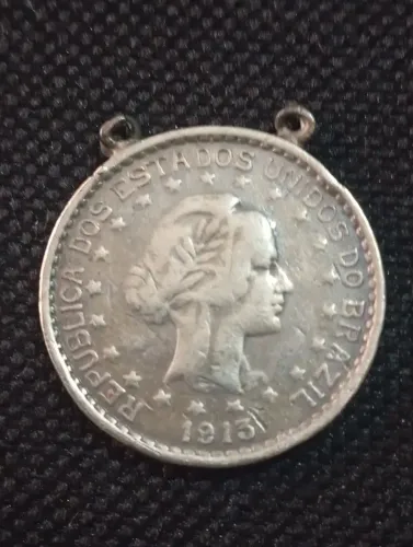 Moeda Prata 500 Réis 1913