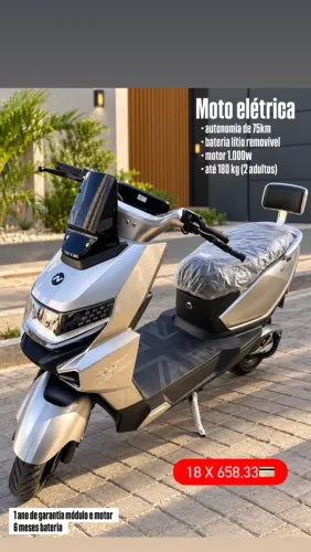 Moto elétrica 0km - 1000 wats de potência