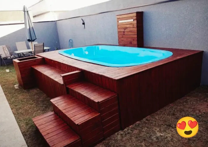 Piscina ideal para pouco espaço