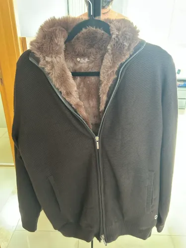 Casaco de pelos loro piana original usado