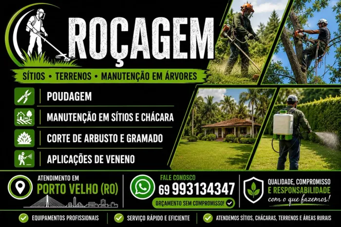 Roçadores em ação