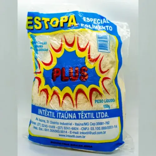 Estopa Para Polimento E Limpeza 85% Algodão Pacote 150g
