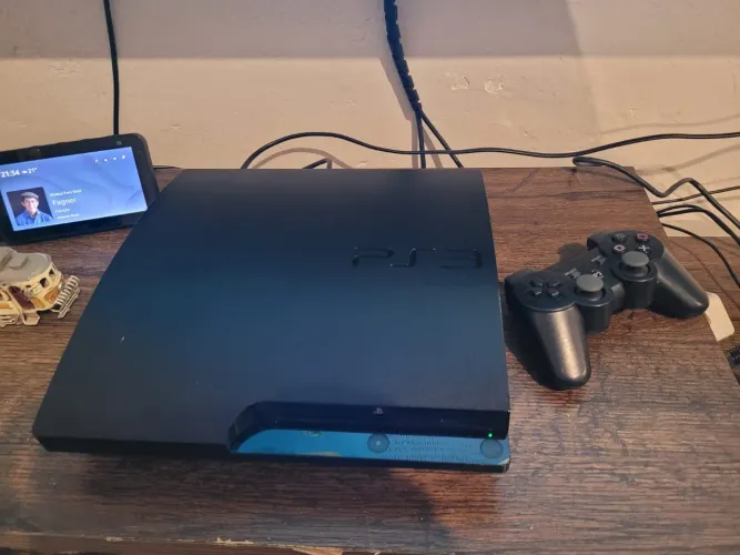 PS3 Playstation 3 Slim Completo Desbloqueado CFW C/Vários Jogos
