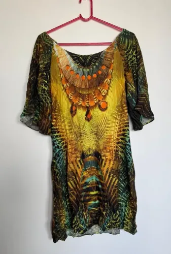 Vestido com manga Tam G - Morena Rosa