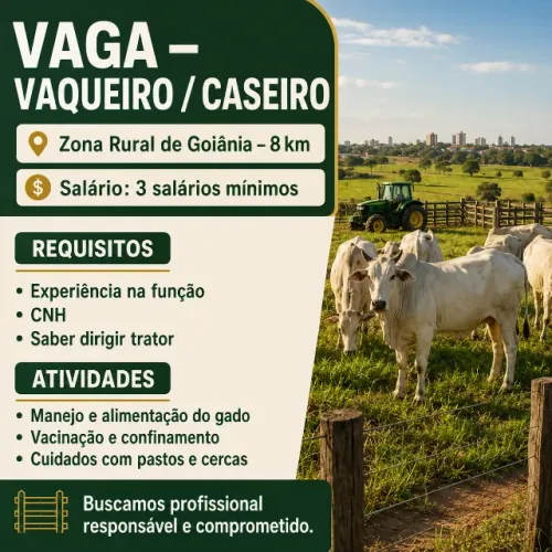 VAGA - VAQUEIRO / CASEIRO