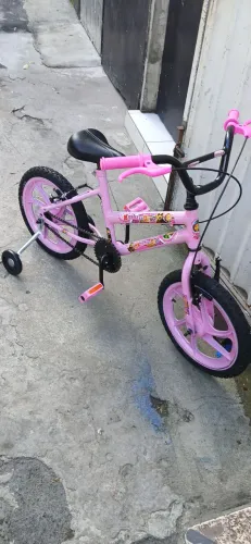 Bicicleta aro 16 cor rosa