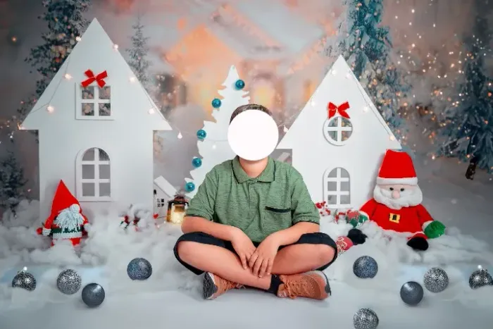 Casinhas de Mdf para cenário de Natal