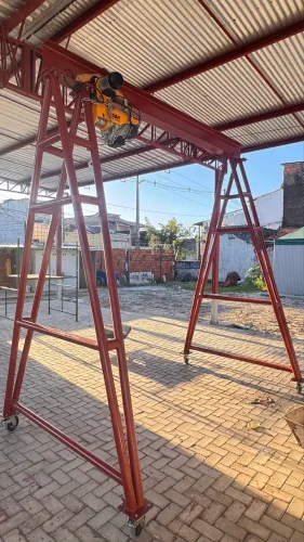 Guindaste pórtico para talha tubular
