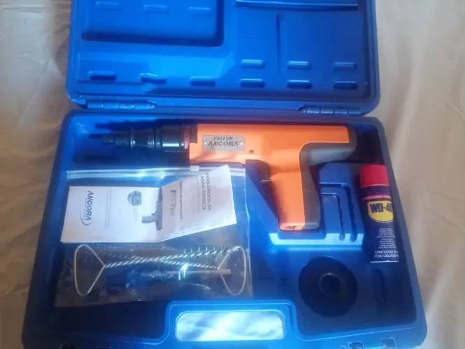 Vendo pistola de fixação a pólvora âncora nova na maleta