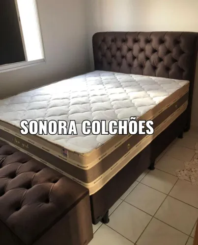 Conjunto casal completo molas ensacadas